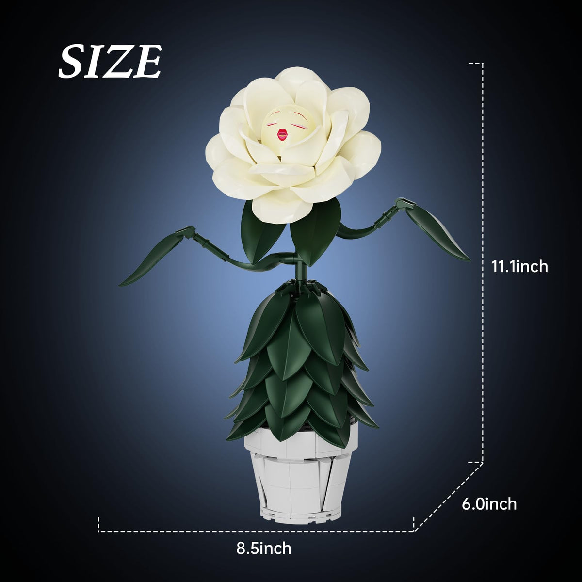 AZBHDTYS Wonderland Flower premium ABS—durable, smooth finish with maintenance-free charm.