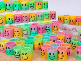 AZEN four-face smile springs designed for classroom prizes and rewards
