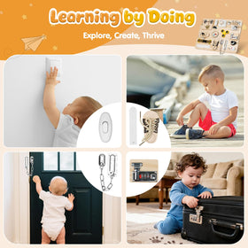 Azoravio Busy Board edge-smoothing process ensures comfortable child-safe play.