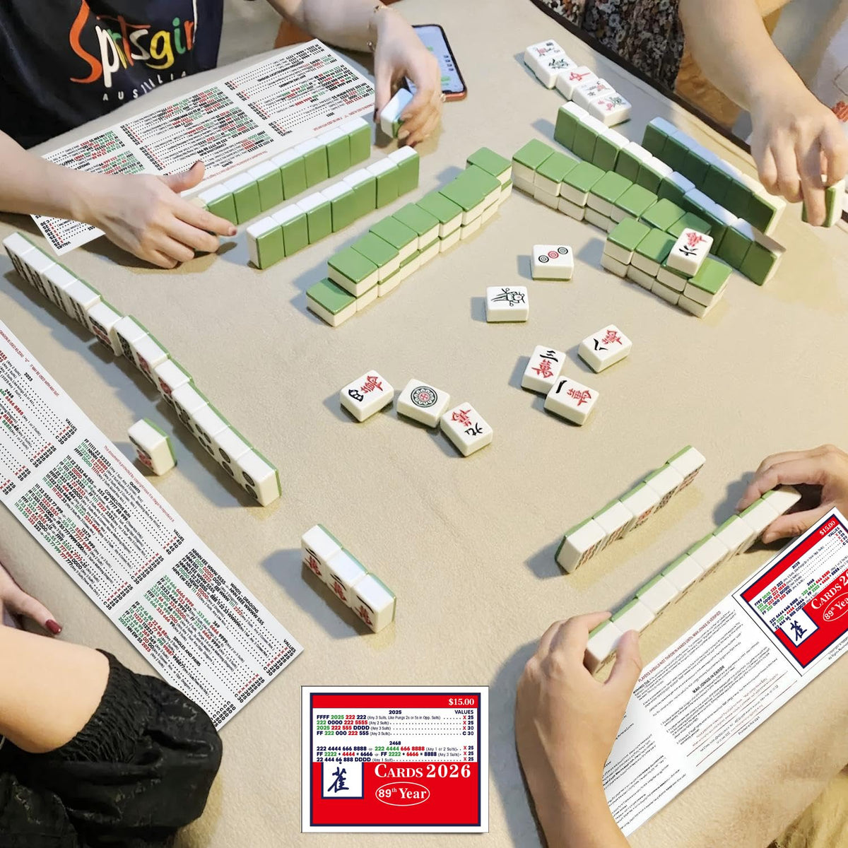 AZSYYQC Mahjong Cards 2026 clear graphics stay legible during play.