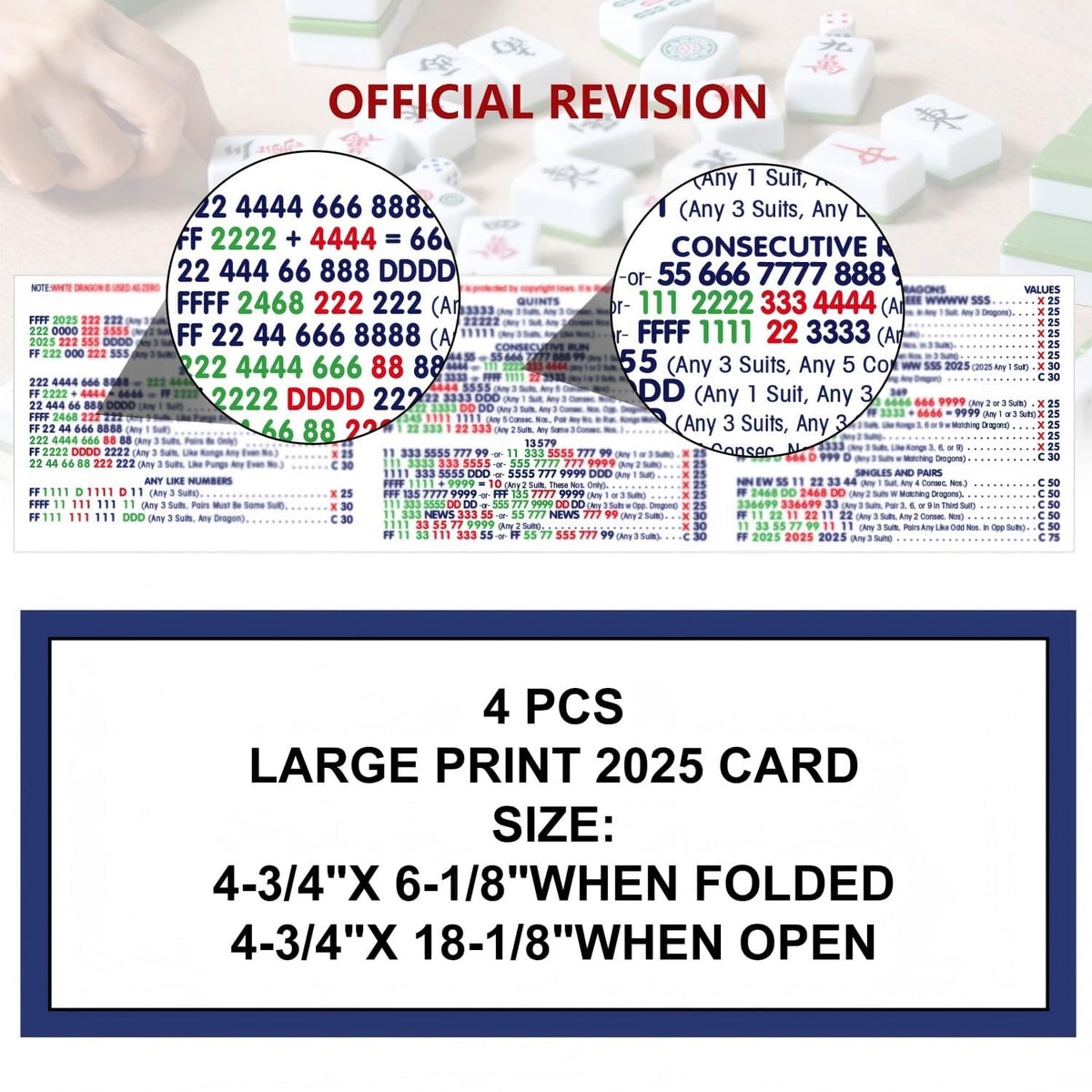 AZSYYQC Mahjong Cards 2026 foldable design saves space between rounds.