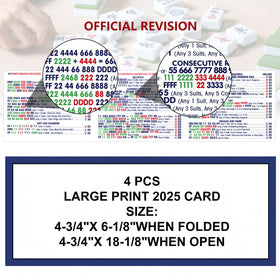AZSYYQC Mahjong Cards 2026 foldable design saves space between rounds.
