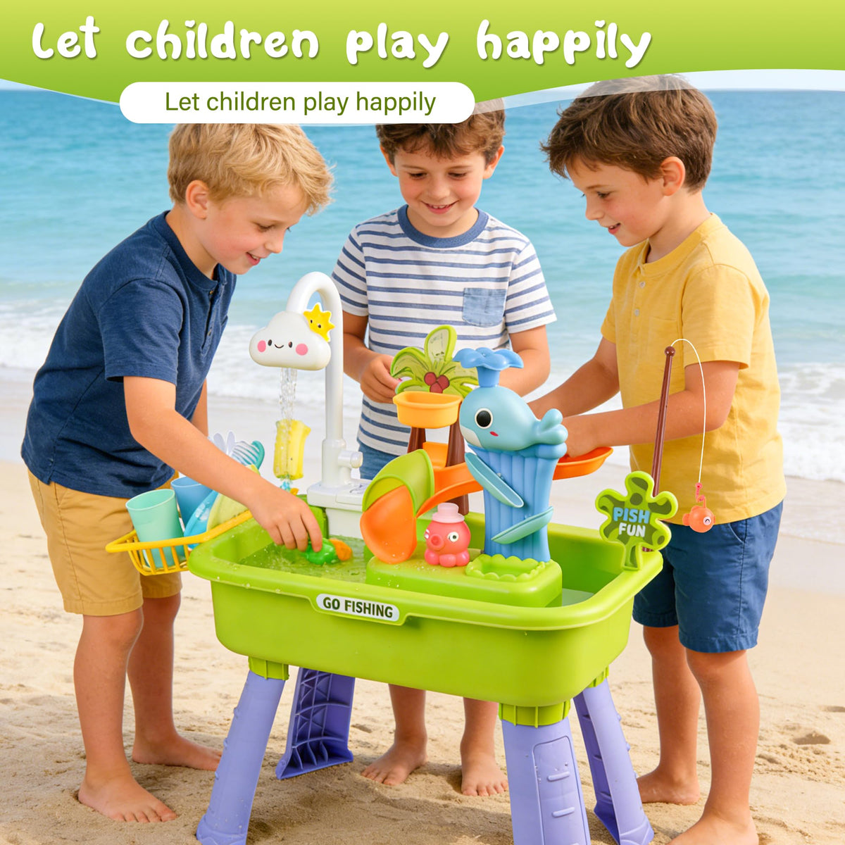 AZTWMYS BPA-free materials and rounded edges ensure safe play.