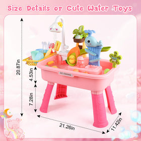 AZTWMYS table with two height settings supports growing children during play
