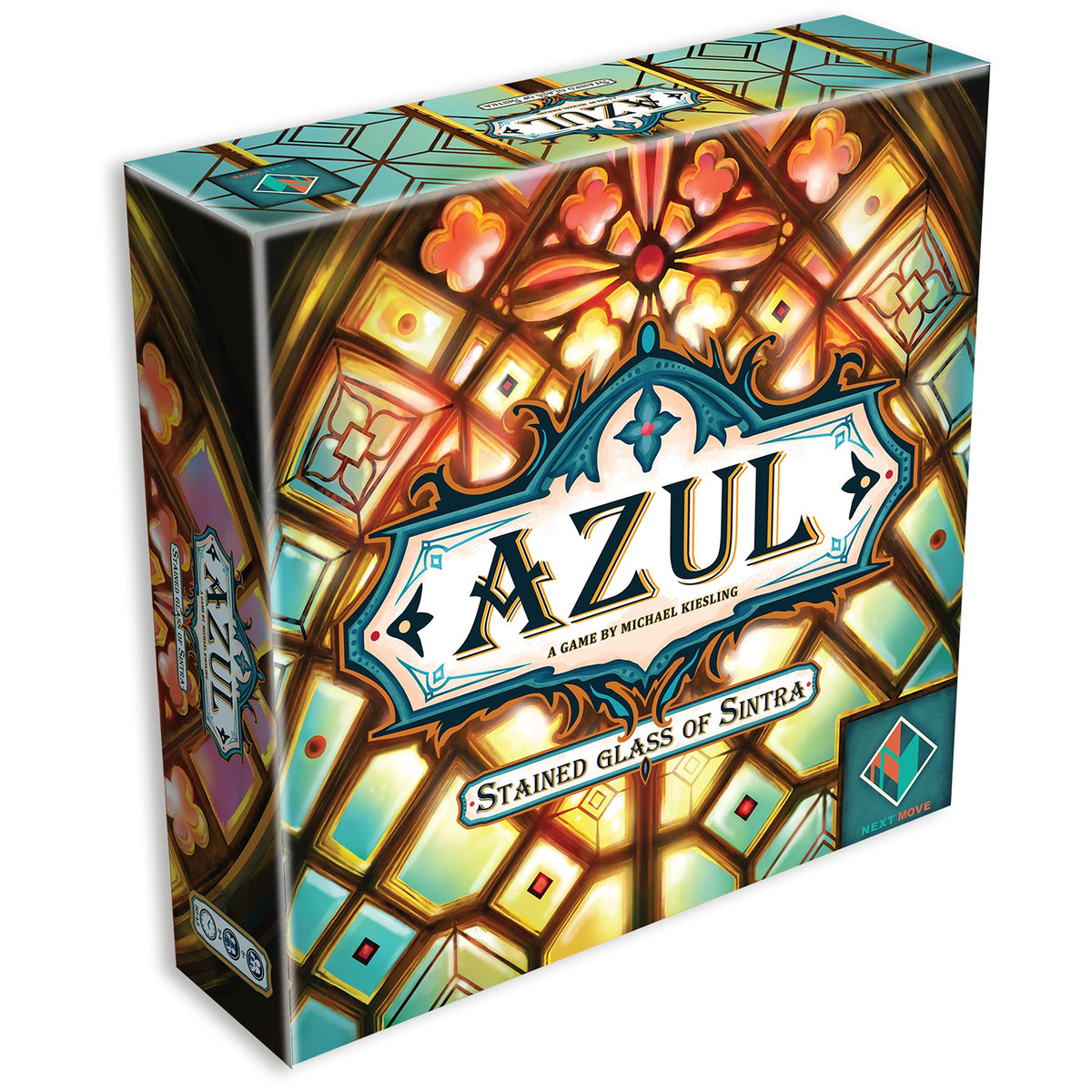 Azul Stained Glass of Sintra pane pieces arranged to form colorful windows.