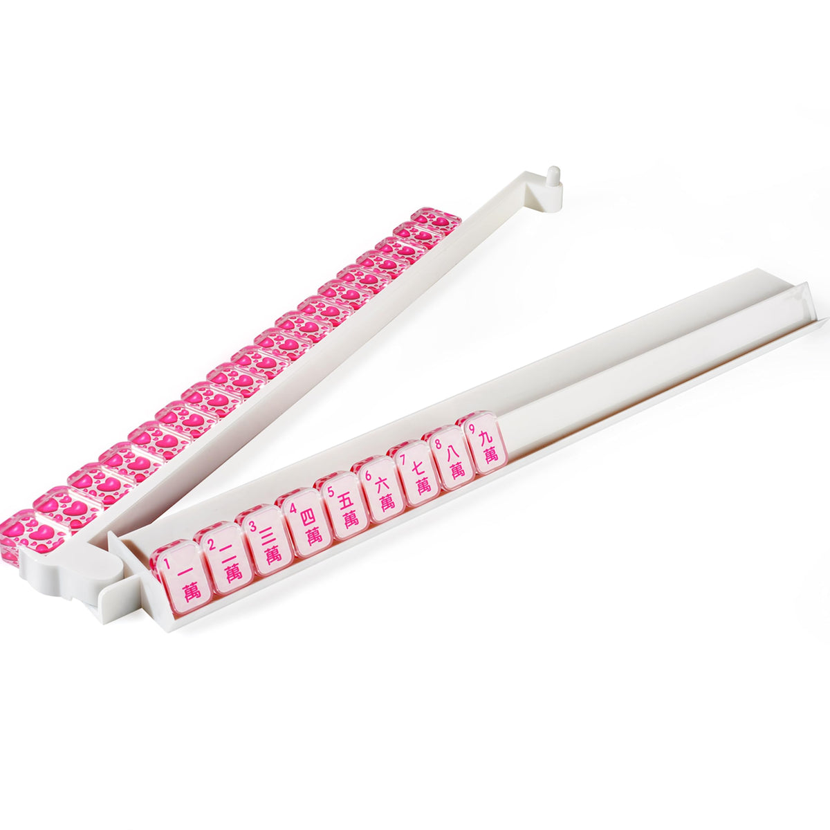 AzulHome mahjong racks with pushers in a complete 4-piece set for organized gameplay