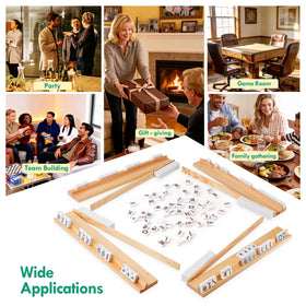 AzulHome premium wood construction ensures durability and smooth tile handling