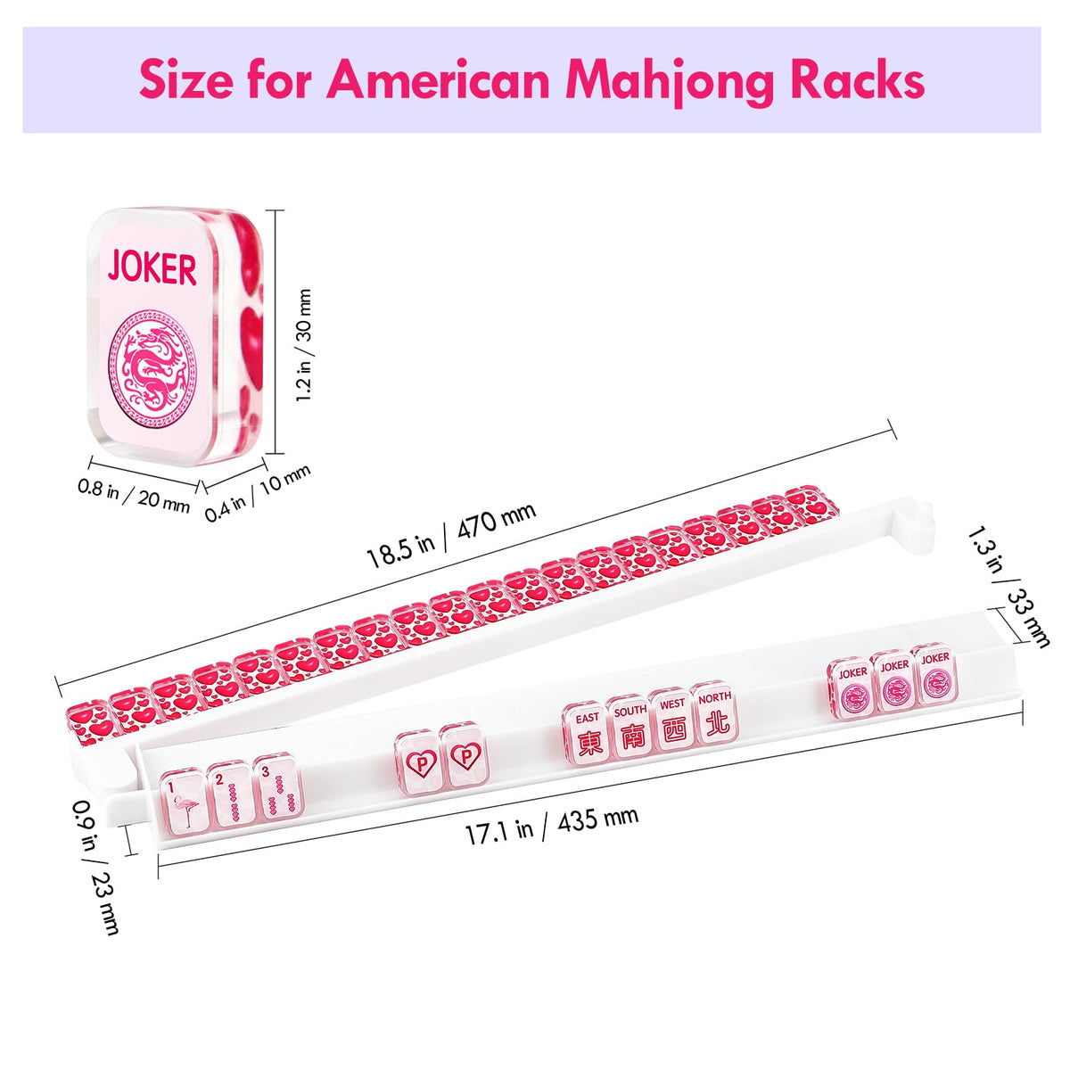 Built-in pusher mechanism on AzulHome rack for easy tile pushing