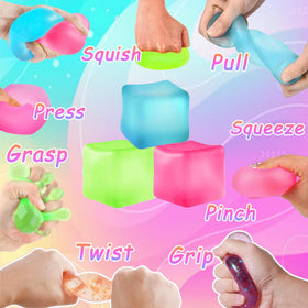 Azurphoric stress cube pink, portable fidget to ease restlessness