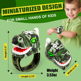 AZYFEI dinosaur walkie talkie eyes glow image illustrating night-time channel use.