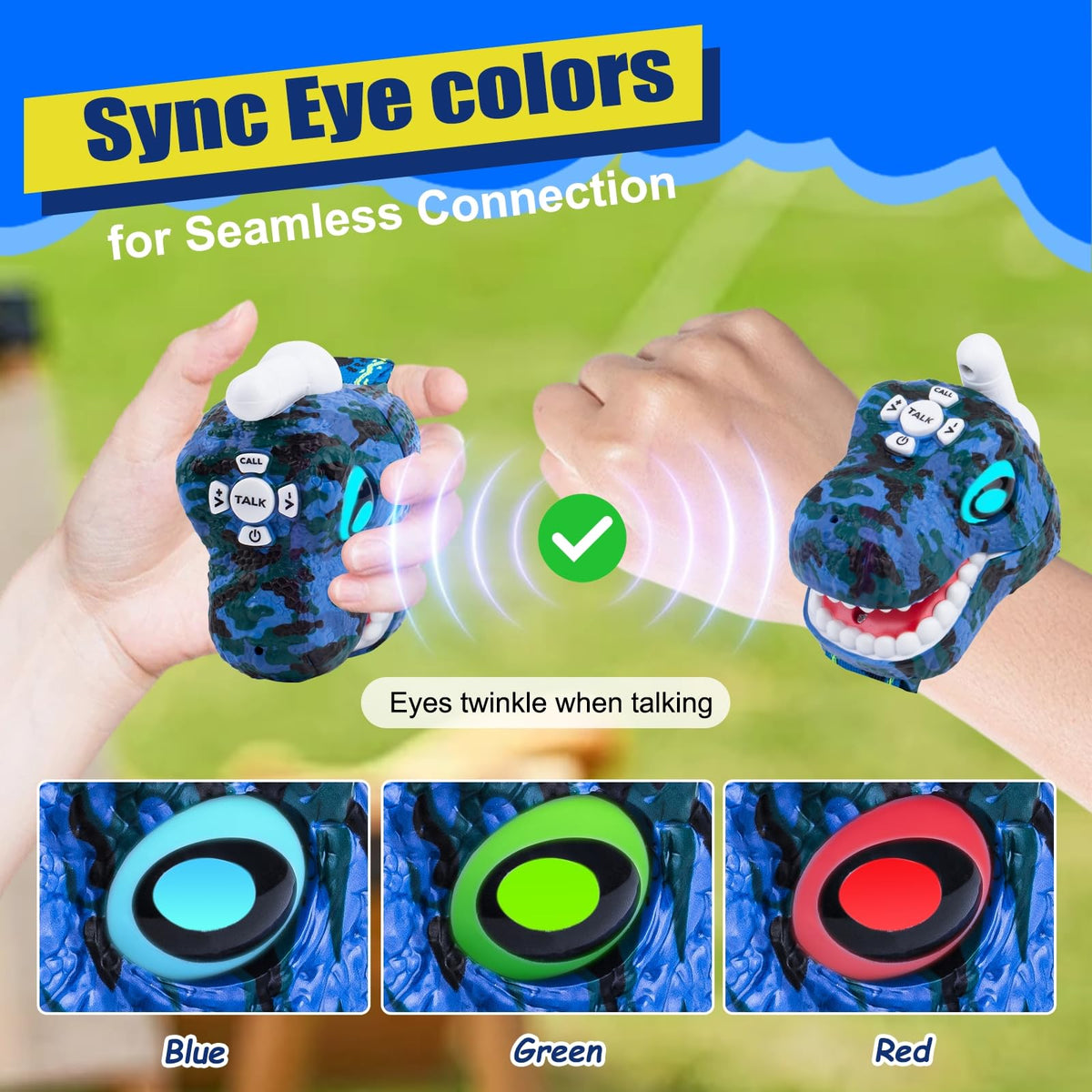 AZYFEI walkie talkie delivers crystal-clear sound with adjustable volume for smooth playtime conversations.