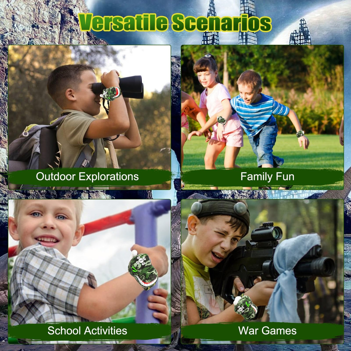 AZYFEI kids walkie talkie lightweight at 100g for easier outdoor adventures.