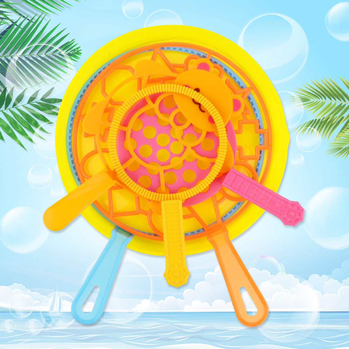 B bangcool non-toxic plastic wands ensure safe bubble play.