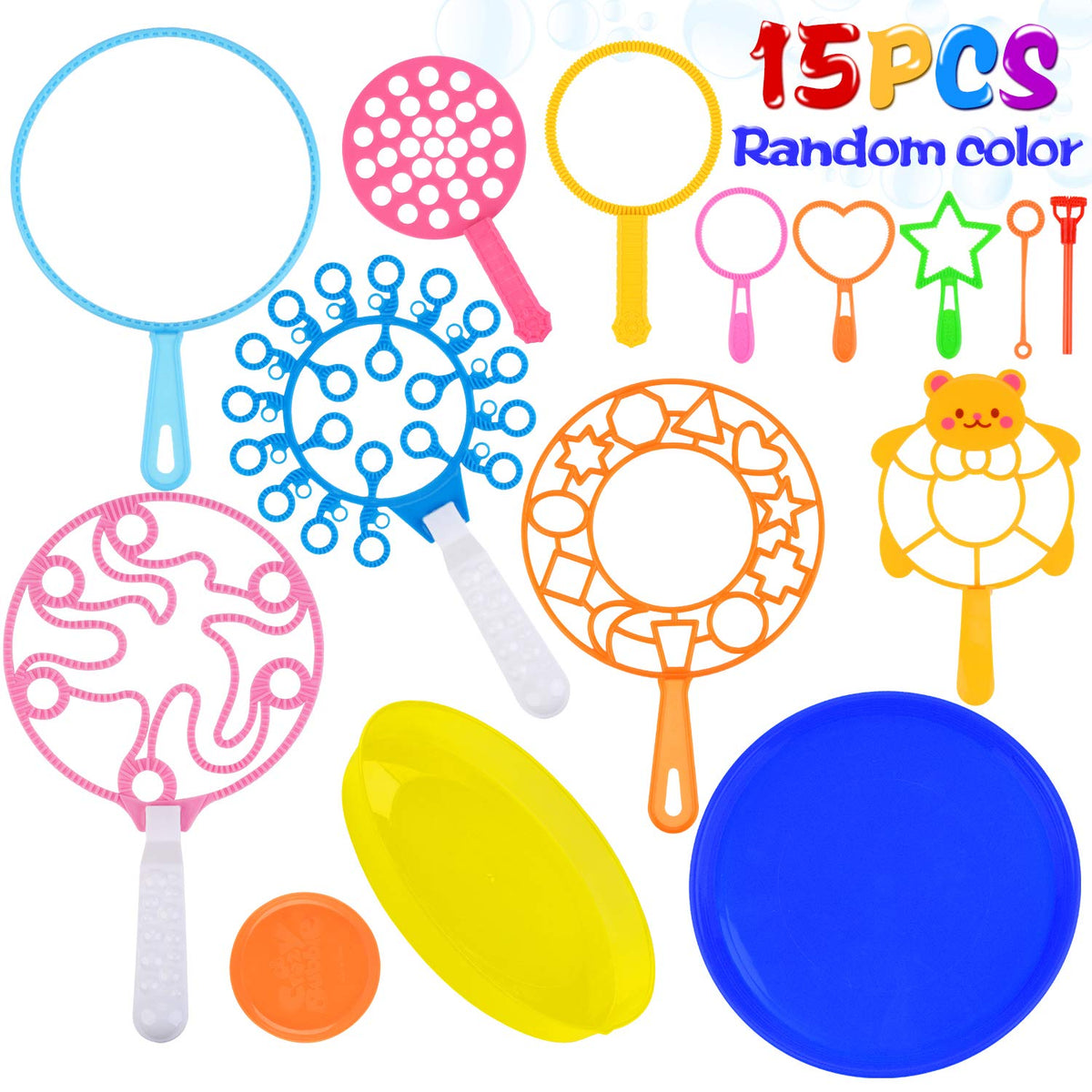 B bangcool bubble wands set used at park for easy family bubble fun.