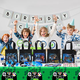 B Bascolor complete party kit elevates decor with bright gamepad patterns