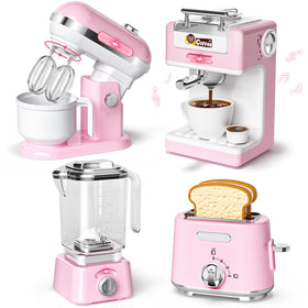 B Bascolor coffee maker toy with lights for immersive pretend play