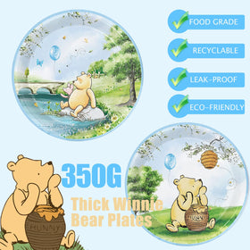B4b3e Winnie Bear napkins coordinate the table styling