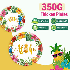 B4b3e Golden plastic forks enhance casual tropical meals.