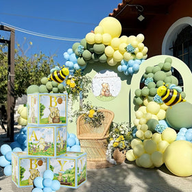 B4b3e Winnie bear boxes create charming baby shower centerpieces