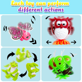 Baaxxango wind-up butterfly fluttering action for sensory play and decor.