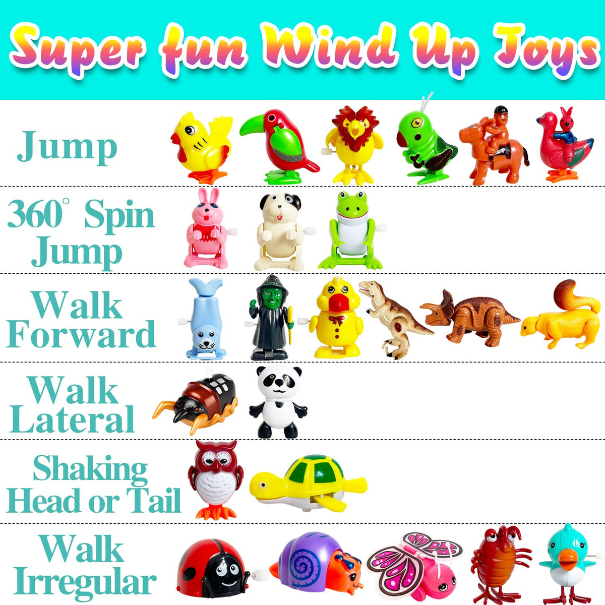 Baaxxango wind-up panda walking motion, great for party games and prizes.