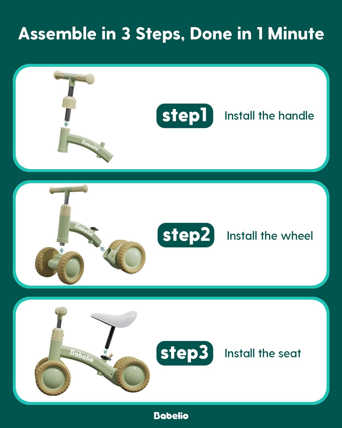 Babelio Baby Balance Bike makes a thoughtful gift for toddlers.