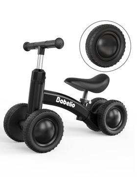 Babelio Baby Balance Bike with off-road tires for stable indoor and outdoor rides.