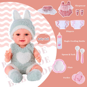 BABESIDE compact 12-inch doll ideal for hugs and on-the-go play.