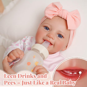 BABESIDE twenty-inch realistic doll with soft vinyl body for lifelike cuddles.