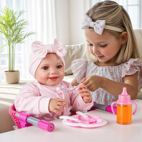 BABESIDE supports 12–20 inch dolls, enabling versatile pretend setups