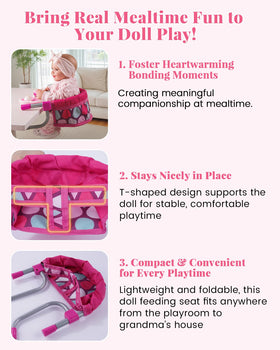 BABESIDE high chair folds compactly, ideal for small playrooms and trips
