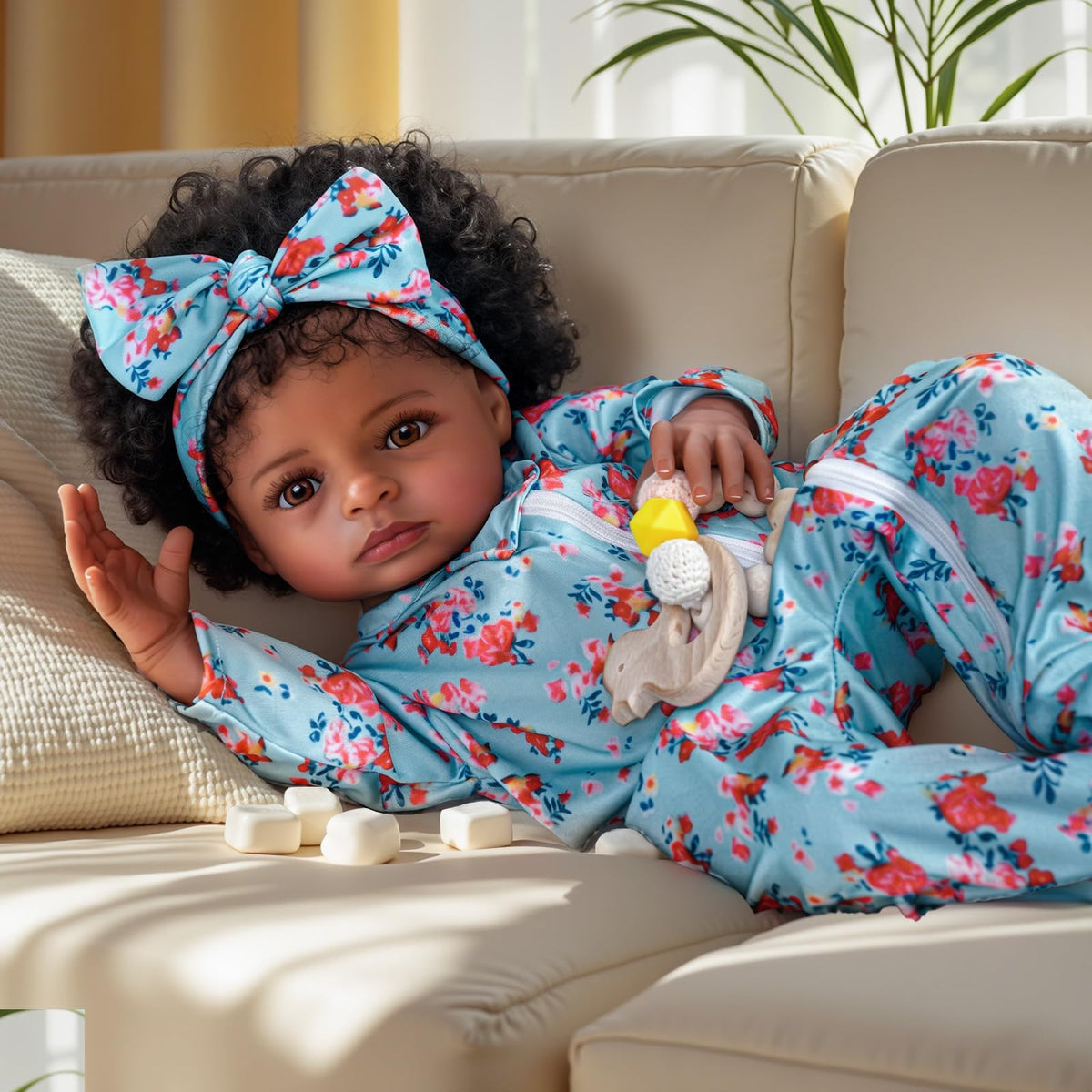 BABESIDE black doll outfit and headband enhance authentic styling and display