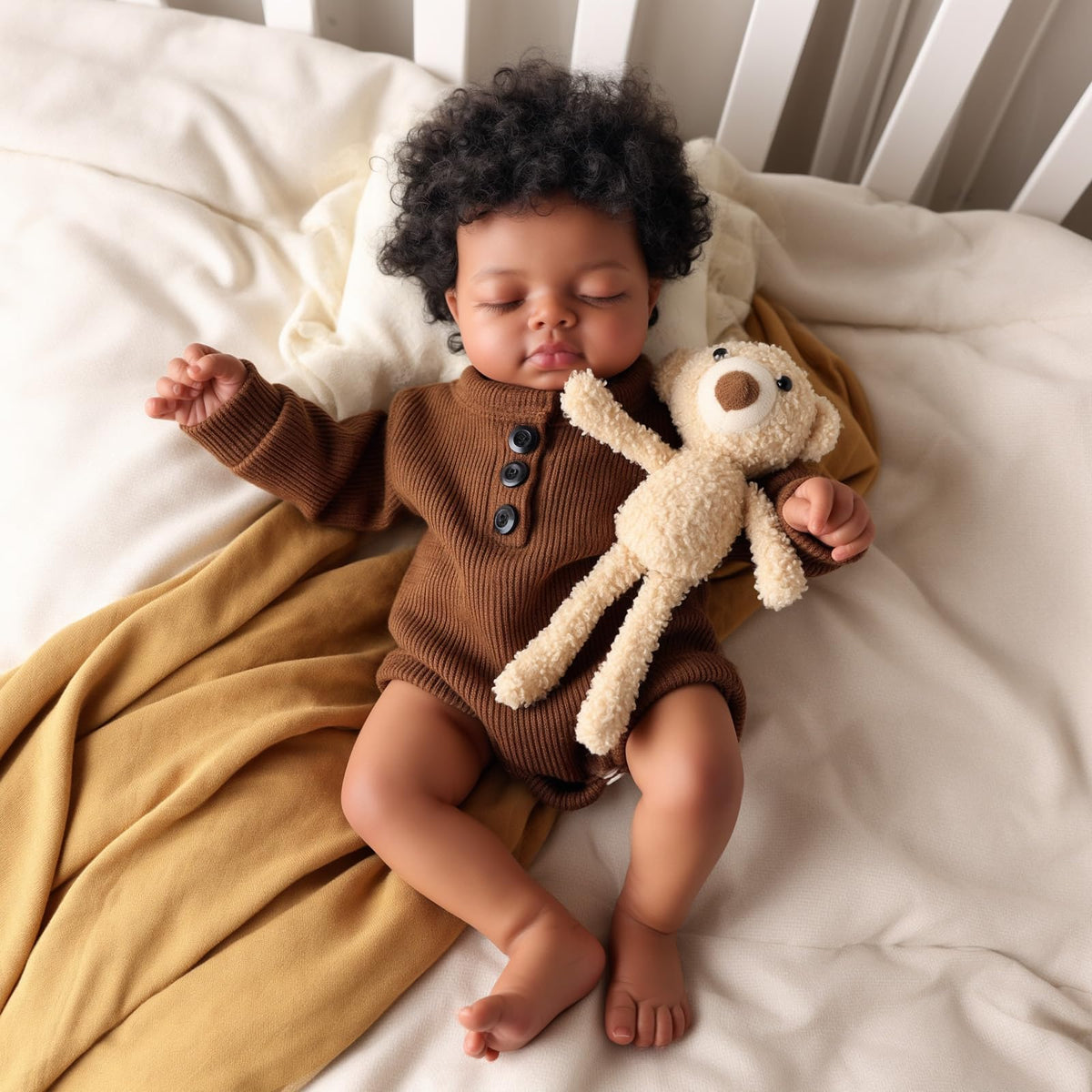 BABESIDE Reborn doll limbs are poseable for versatile pretend play scenarios