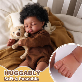 BABESIDE 17-inch newborn doll ideal for tea parties and family storytelling