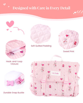 BABESIDE changing pad provides a clean, comfy space for doll care