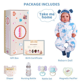 Durable soft vinyl and cloth materials in the BABESIDE doll for easy cleaning