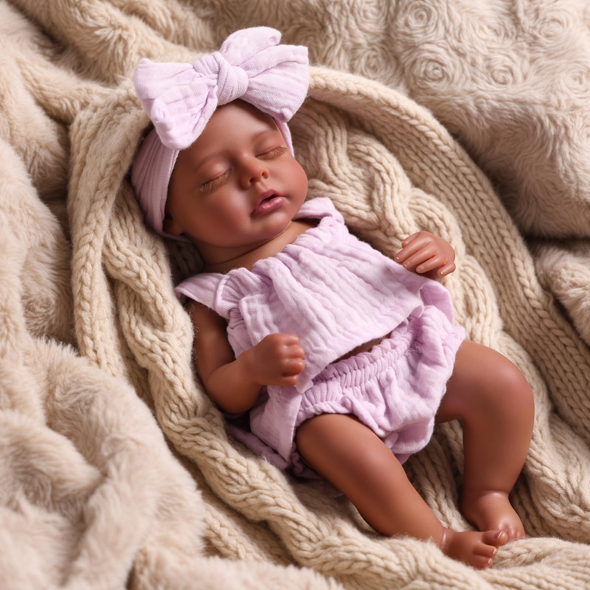 Babeside Daisy 12-inch doll outfit close-up highlighting dress-ready look.