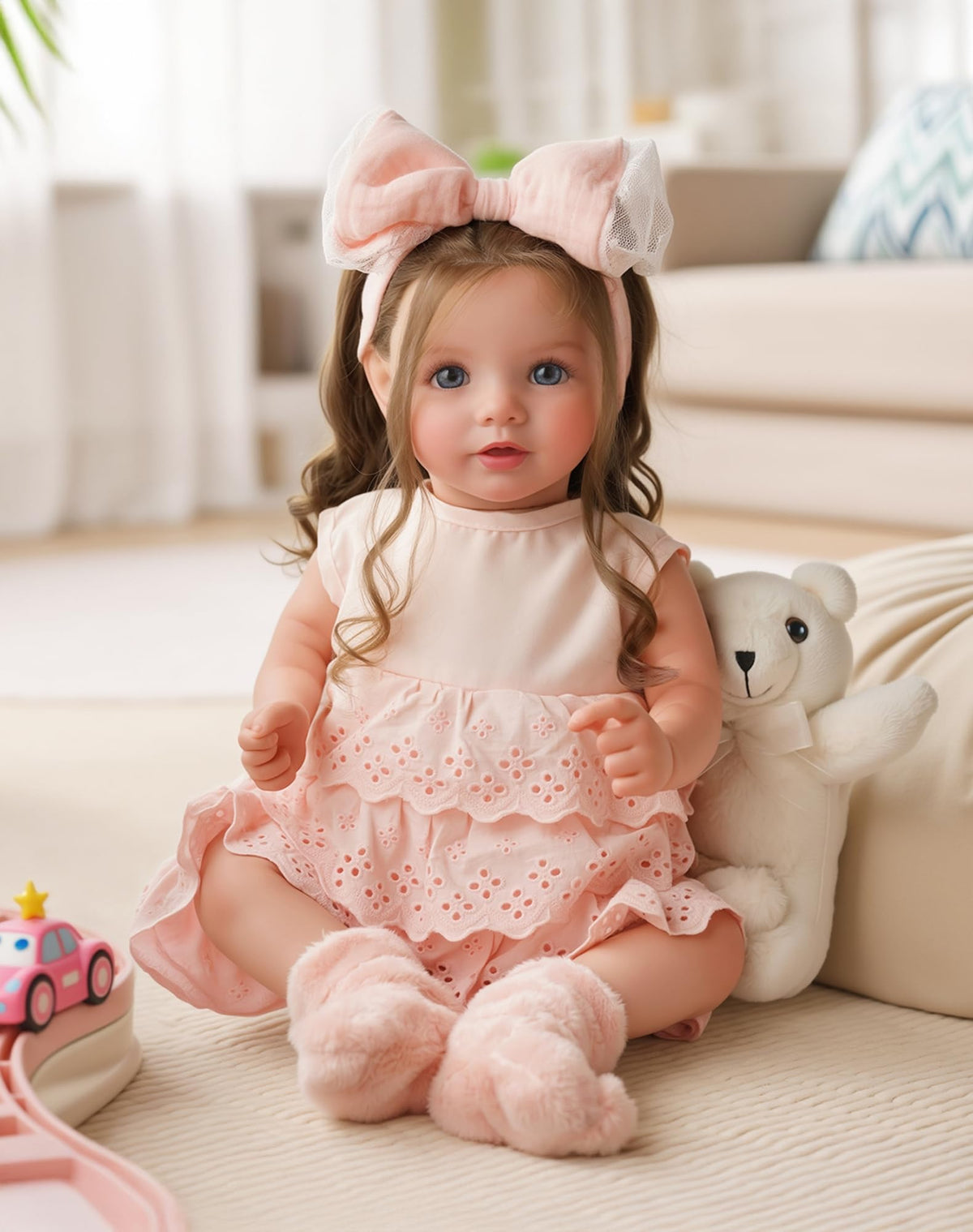 BABESIDE Dara pink princess dress enhances dress-up pretend play.