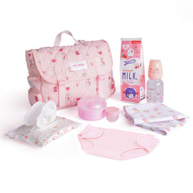 BABESIDE diaper bag with storage pockets for organized on-the-go doll play
