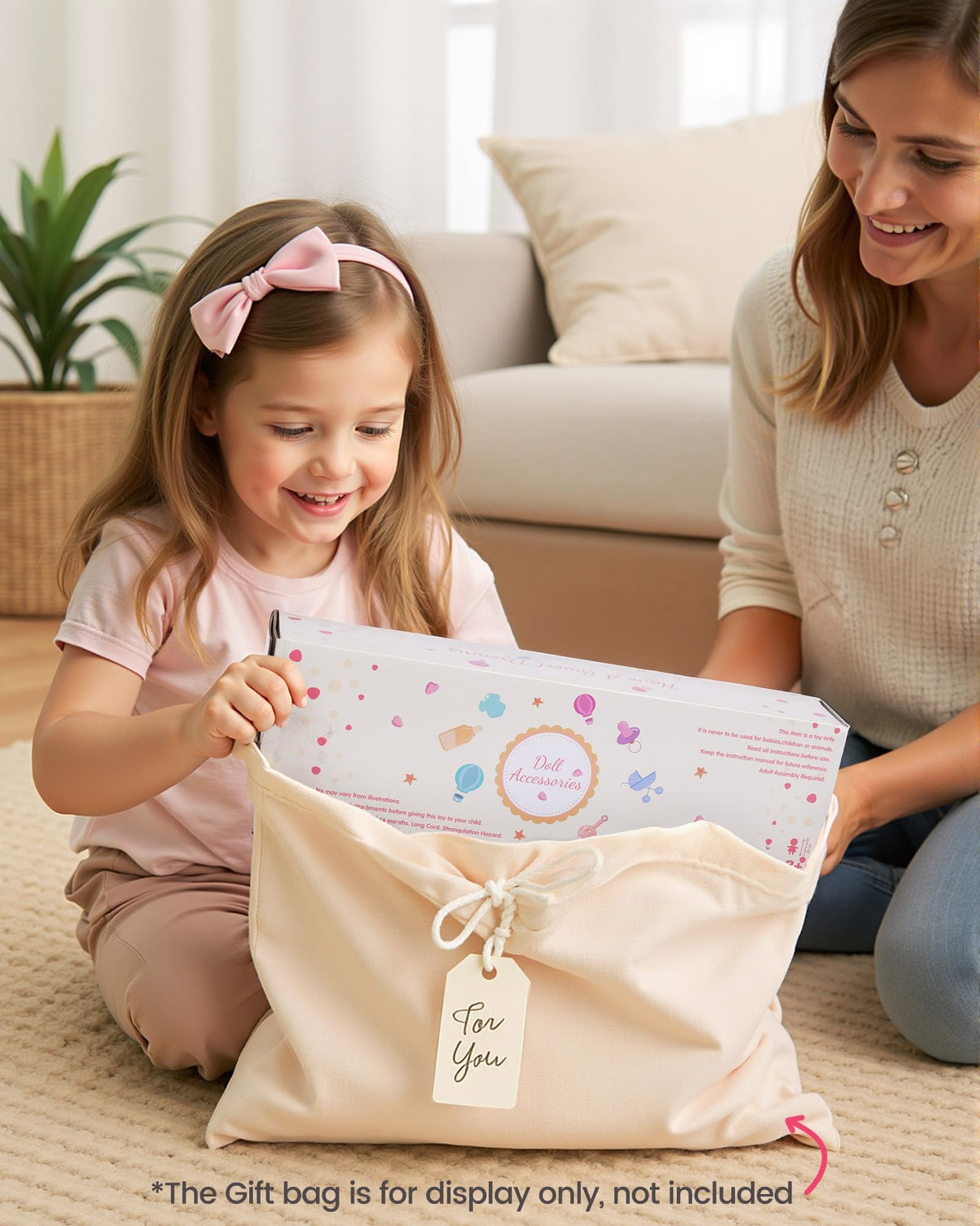 BABESIDE doll bed not include bedding; customizable with existing fabrics.