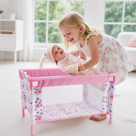 BABESIDE doll bed dimensions 20.5 by 12 by 12 inches.
