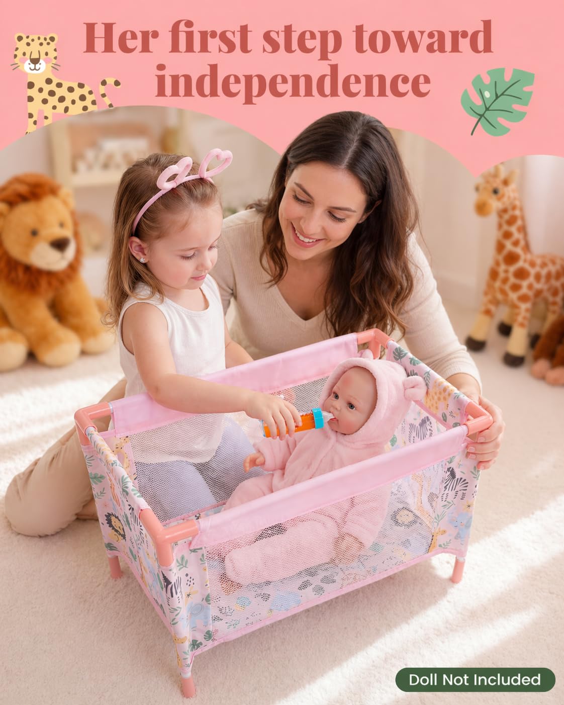 BABESIDE Storage Bin keeps dolls and accessories organized