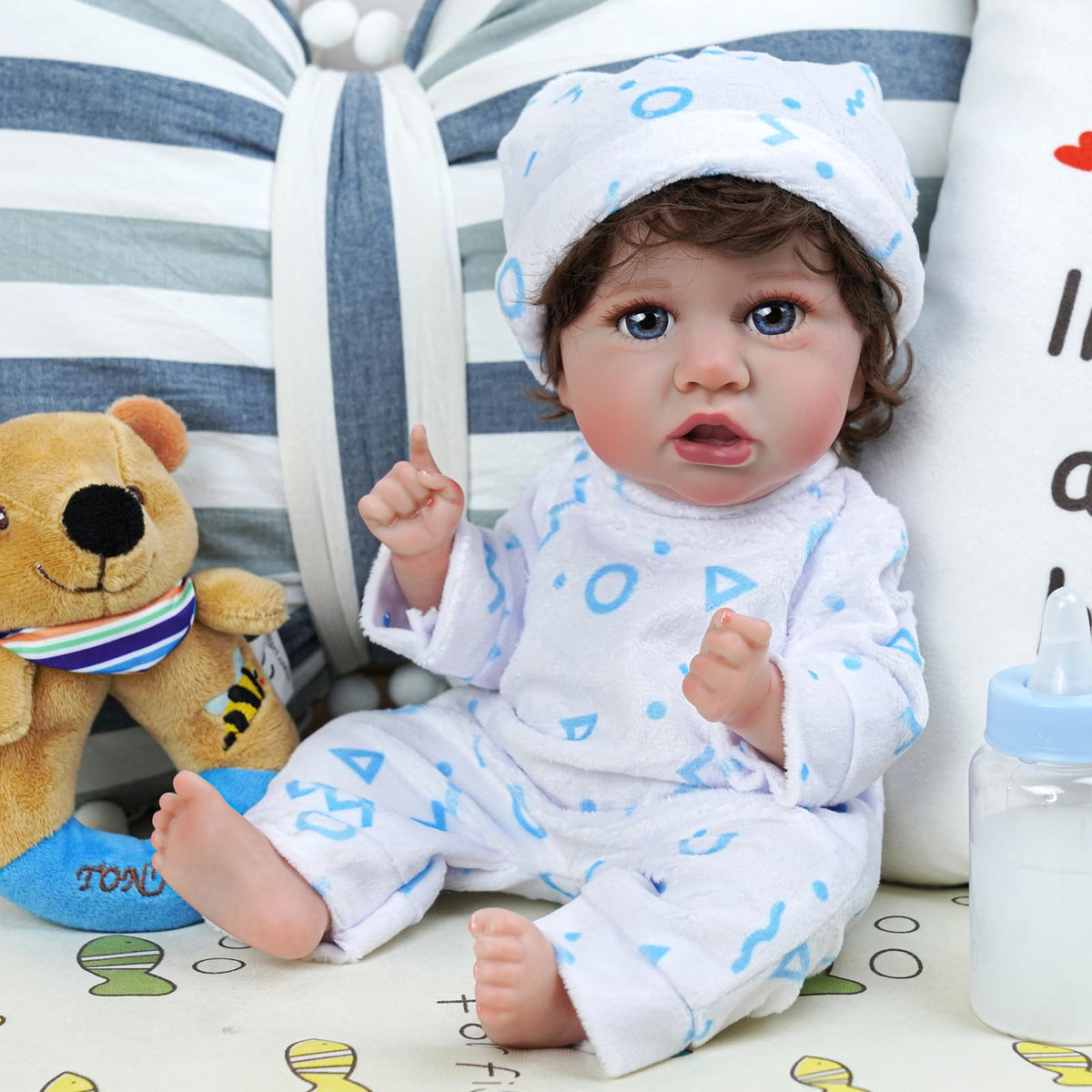 BABESIDE doll blanket adds cozy warmth for comfortable play sessions