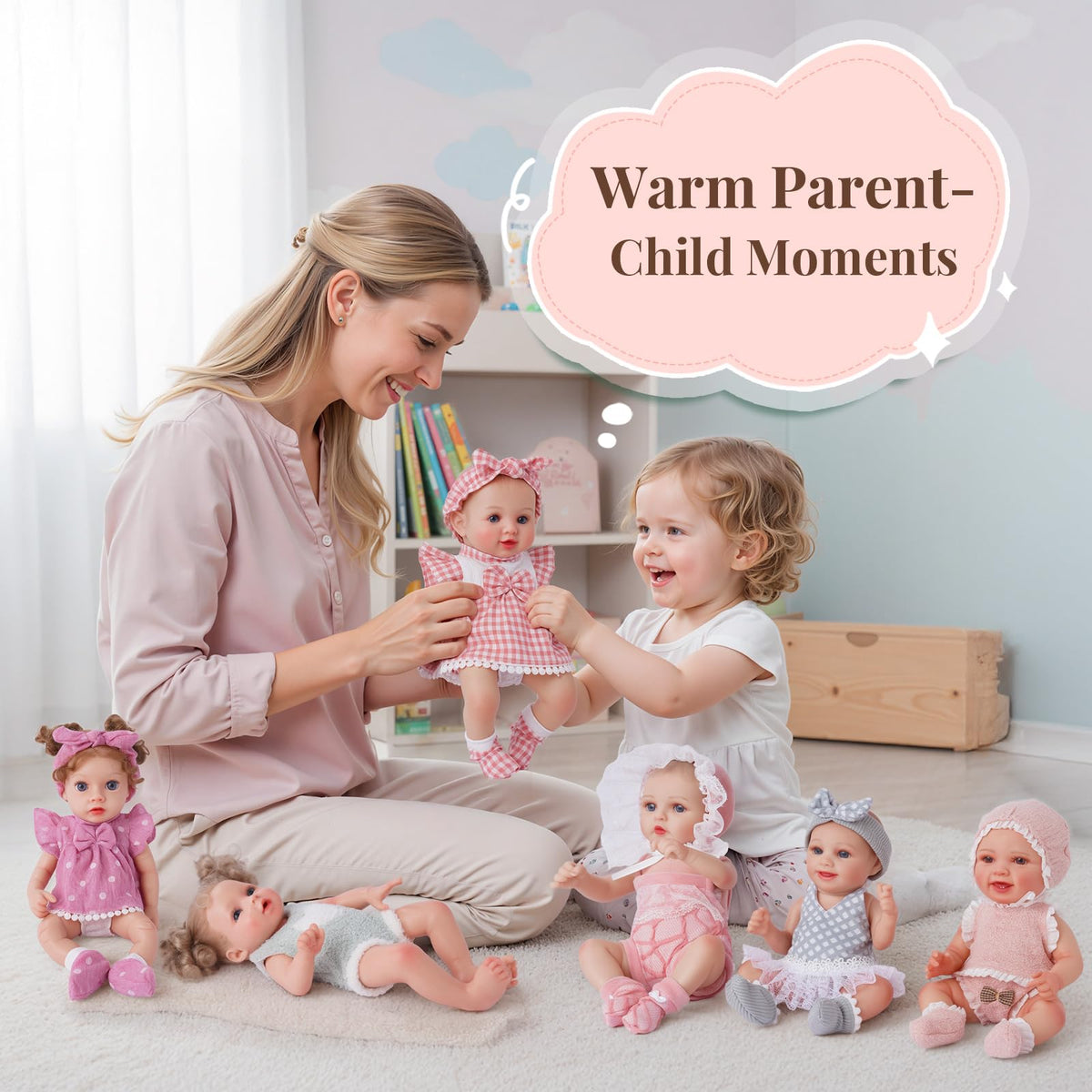 BABESIDE clothing and accessories pack inspires creative storytelling play.