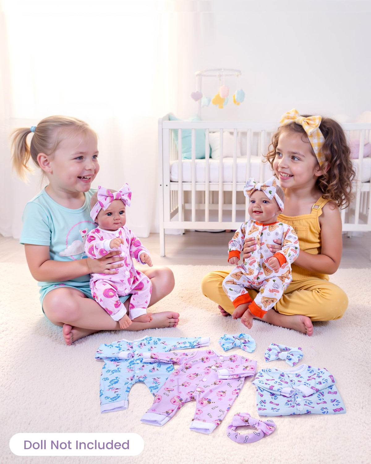 BABESIDE doll clothes compatibility for 17-22 inch dolls, supports quick dress-up.