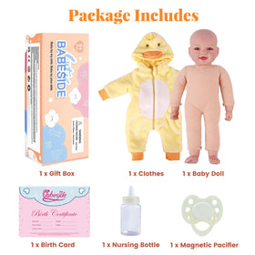 BABESIDE dress-up-ready doll supports creative outfits and play.