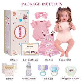 BABESIDE Reborn doll supports nurturing play like feeding and care.