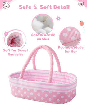 BABESIDE doll feeding toy, interactive pretend feeding moments.