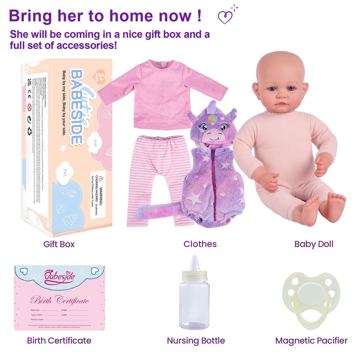 Babeside hugging close-up highlights soft vinyl skin for lifelike feel