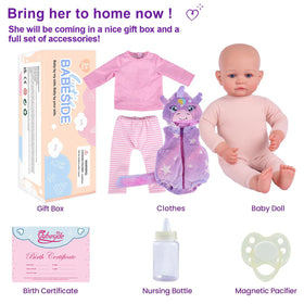 Babeside hugging close-up highlights soft vinyl skin for lifelike feel